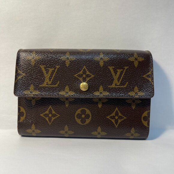Louis Vuitton Vintage Monogram Porte Tresor Etui Papiers Trifold Wallet-Preowned - Picture 1 of 15